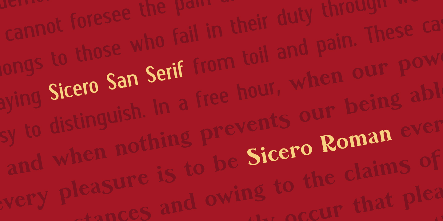 Sicero Sans Font preview